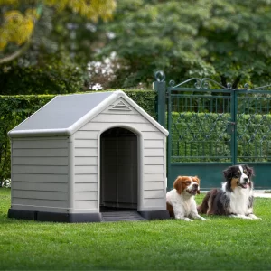 Best Big Dog House-Suncast Outdoor Dog House with Door